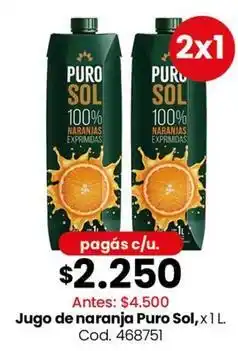 Coto Sol - jugo de naranja oferta