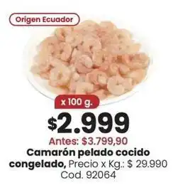 Coto Origen - camarón pelado cocido congelado oferta