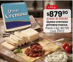 Coto Queso cremoso primera marca, cod. 37672 oferta