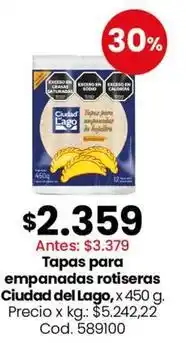 Coto Ciudad del lago - tapas para empanadas rotiseras oferta