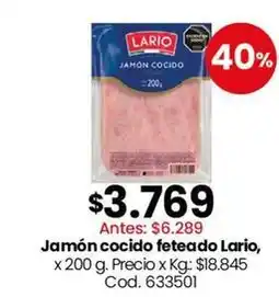 Coto Lario - jamón cocido feteado oferta