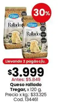 Coto Tregar - queso rallado oferta