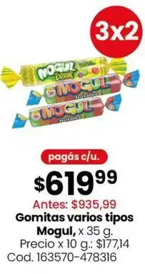 Coto Mogul - gomitas varios tipos oferta