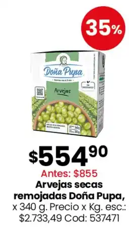 Coto Doña pupa - arvejas secas remojadas oferta