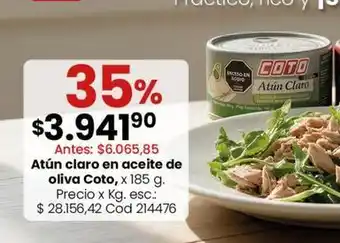 Coto - atún claro en aceite de oliva