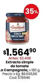 Coto La campagnola - extracto simple de tomate oferta