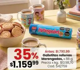 Coto Merengadas - galletitas rellenas oferta