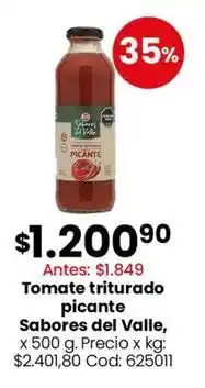 Coto Sabores del valle - tomate triturado picante x 500 g cod: 625011 oferta