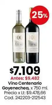 Coto Goyenechea - vino centenario , x 750 ml oferta