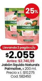 Coto Palmolive - jabón líquido naturals oferta