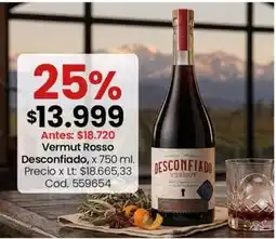 Coto Vermut rosso desconfiado, x 750 ml. cod. 559654 oferta