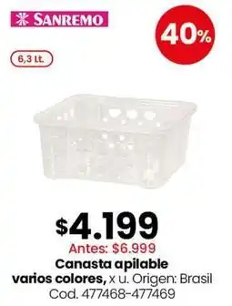 Coto Origen - canasta apilable oferta