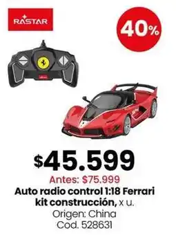 Coto Origen - auto radio control 1:18 ferrari kit construcción, x.u. cod. 528631 oferta