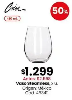Coto Origen - vaso steamless oferta