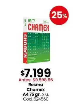 Coto Resma a4 75 gr, x u. cod. 624560 oferta