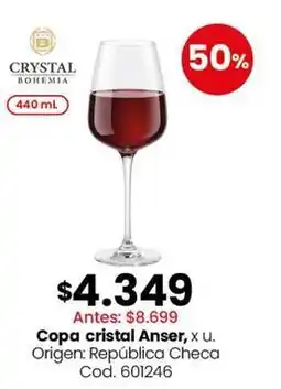 Coto Cristal - copa cristal anser oferta