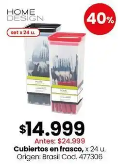 Coto Origen - cubiertos en frasco, x 24 u. cod. 477306 oferta