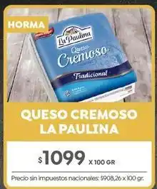 Jumbo La paulina - queso cremoso oferta