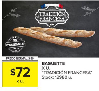 Carrefour Tradición Francesa Baguette x u oferta