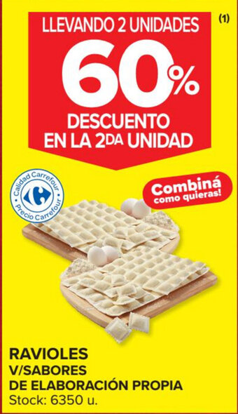 Carrefour Ravioles V/Sabores de Elaboración Propia oferta