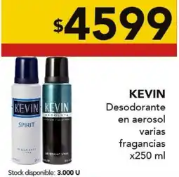 Nini Mayorista Kevin desodorante en aerosol varias fragancias oferta