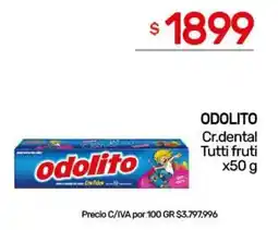 Nini Mayorista Odolito cr.dental tutti fruti oferta
