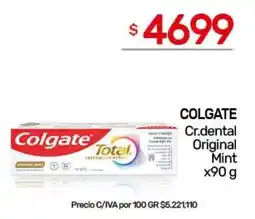 Nini Mayorista Colgate Total Original Mint oferta
