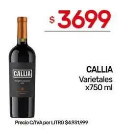 Nini Mayorista Callia varietales oferta