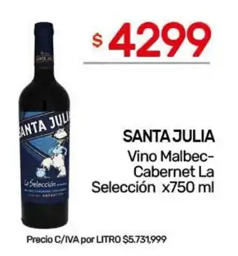 Santa julia vino malbec-cabernet la selección