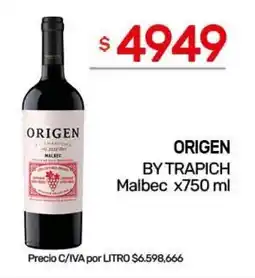 Nini Mayorista Origen malbec oferta