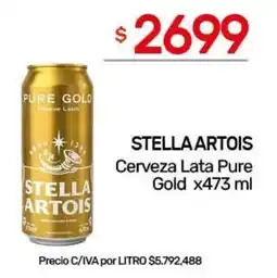Nini Mayorista Stella artois cerveza lata pure gold oferta