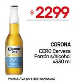 Nini Mayorista Corona cero cerveza oferta