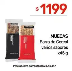 Nini Mayorista Muecas barra de cereal varios sabores oferta