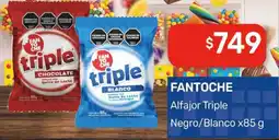Nini Mayorista Fantoche alfajor triple negro/blanco oferta