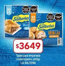 Nini Mayorista La salteña tapas para empanada criolla/hojalde oferta