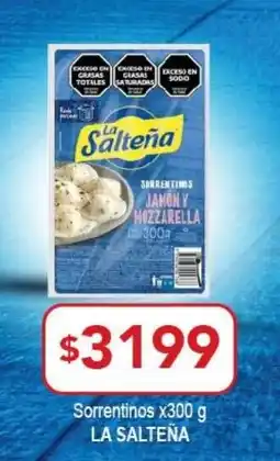 Nini Mayorista La saltena sorrentinos jamon y mozzarella oferta