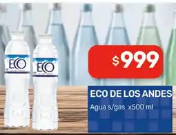 Nini Mayorista Eco de los andes agua s/gas oferta