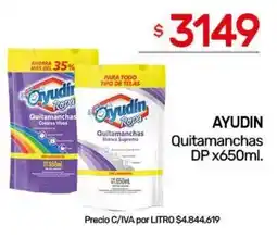 Nini Mayorista Ayudin quitamanchas oferta