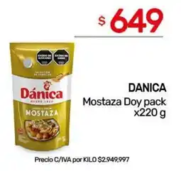 Nini Mayorista Danica mostaza doy pack oferta