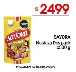 Nini Mayorista Savora mostaza doy pack oferta