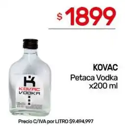 Nini Mayorista Kovac petaca vodka oferta