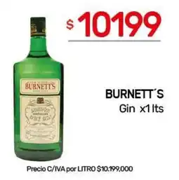 Nini Mayorista Burnett's Gin oferta