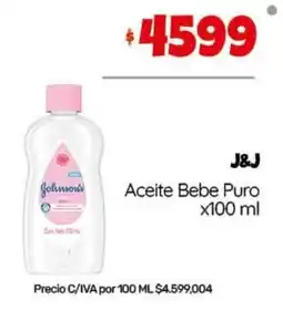 Nini Mayorista Johnson's aceite bebe puro oferta
