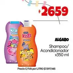 Nini Mayorista Algabo shampoo acondicionador oferta