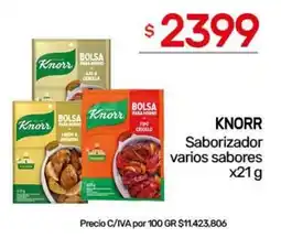 Nini Mayorista Knorr saborizador varios sabores oferta