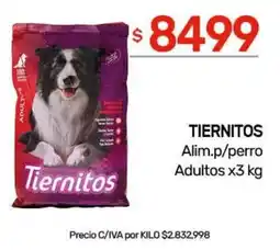 Nini Mayorista Tiernitos alimento para perro adultos oferta