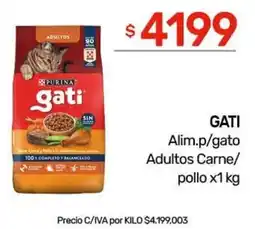 Nini Mayorista Gati alimento para gato adultos carne/pollo oferta