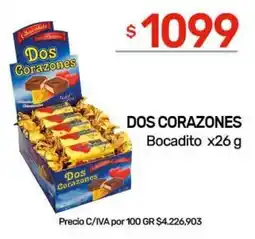 Nini Mayorista Dos corazones bocadito oferta