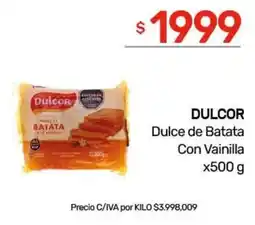 Nini Mayorista Dulcor dulce de batata con vainilla oferta