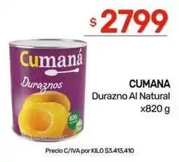 Nini Mayorista Cumaná durazno al natural oferta